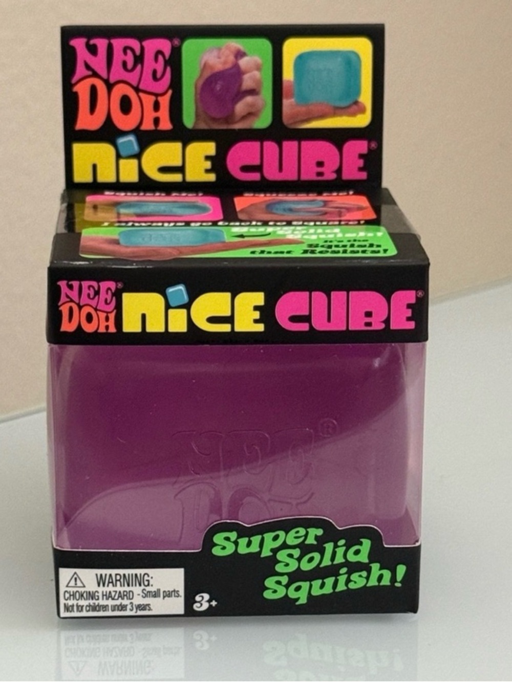 NEE DOH Nice Cube Super Solid Squish - Purple